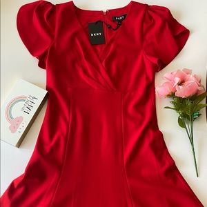 NEW DKNY RED DRESS